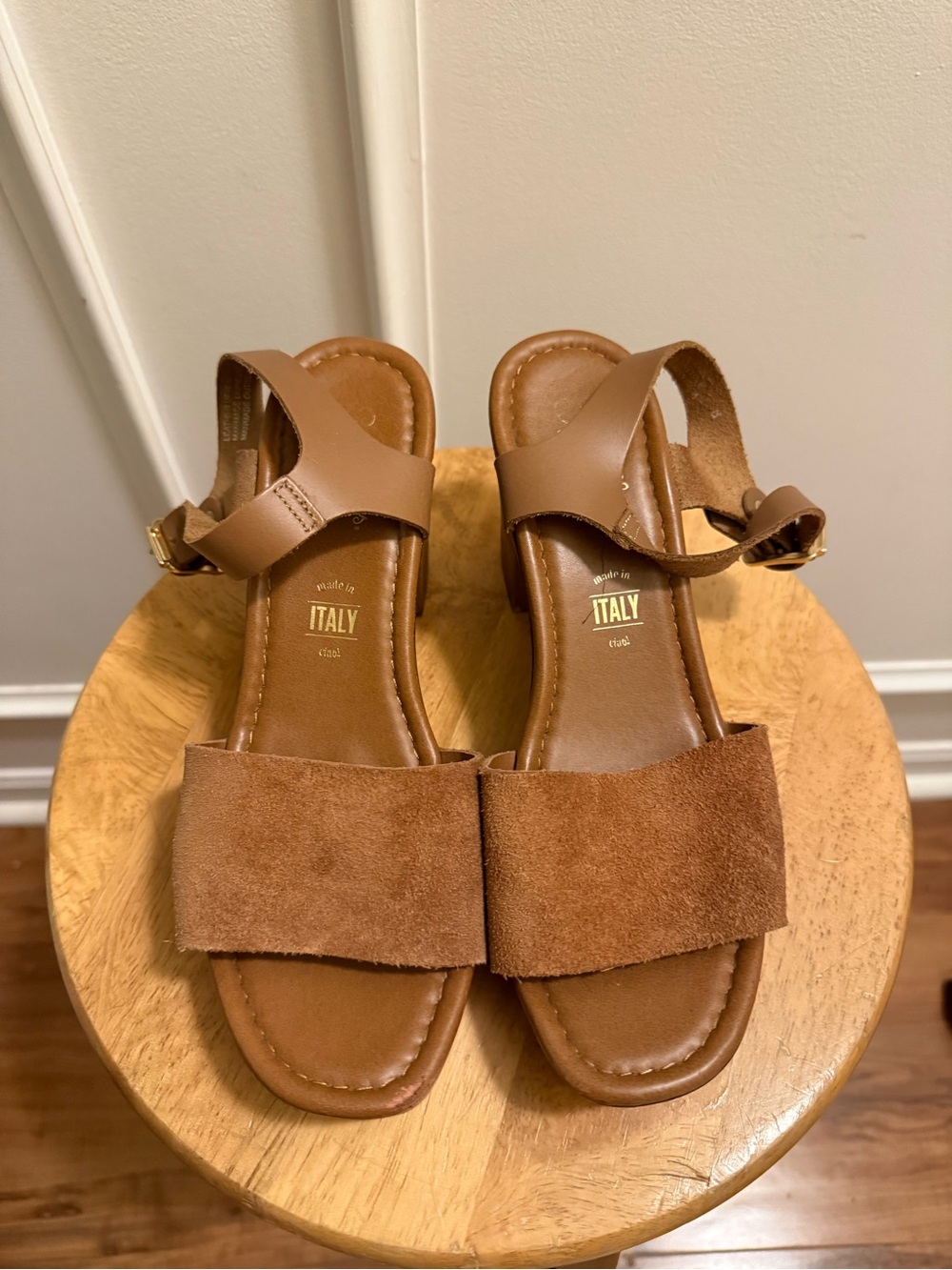 Seychelles Tan Brown Suede & Leather Sandals